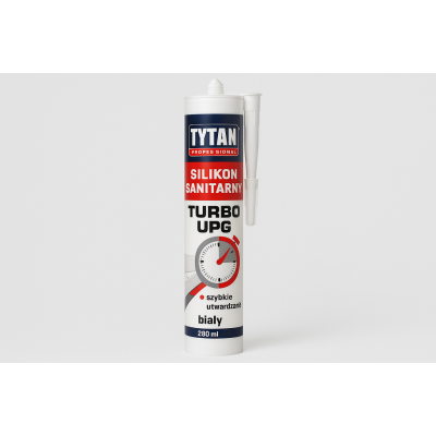 Silikon sanitarny TYTAN PROFESSIONAL TURBO UPG 280 ml - biały