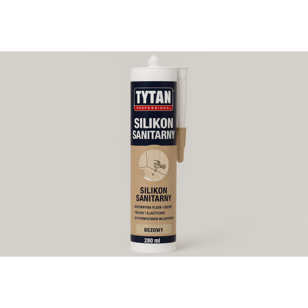 TYTAN PROFESSIONAL Silikon Sanitarny 280 ml beżowy PL