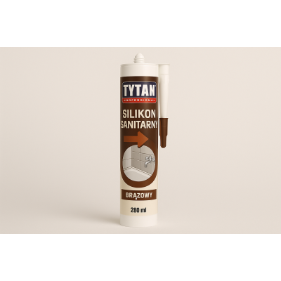 Silikon Sanitarny TYTAN PROFESSIONAL 280 ml - Brązowy