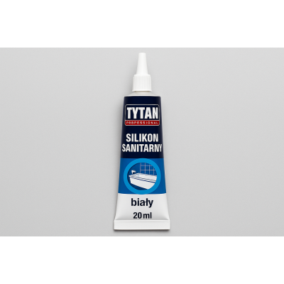 Silikon sanitarny TYTAN PROFESSIONAL 20 ml - biały