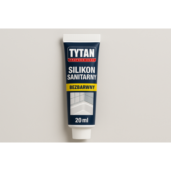 TYTAN PROFESSIONAL Silikon sanitarny 20 ml bezbarwny PL