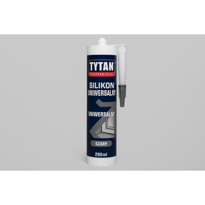 Silikon uniwersalny 280 ml szary - TYTAN PROFESSIONAL
