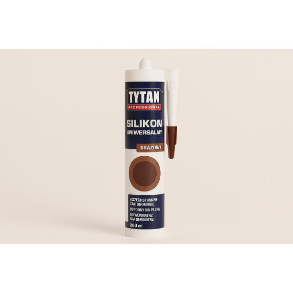 TYTAN PROFESSIONAL Silikon uniwersalny 280 ml brązowy PL