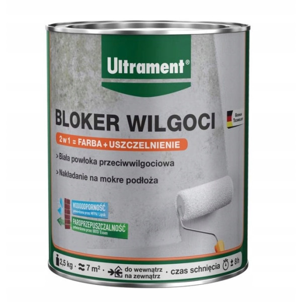 Zestaw MINI osuszanie — Bloker Wilgoci 1 kg + Izomur 2 l grzybobójczy