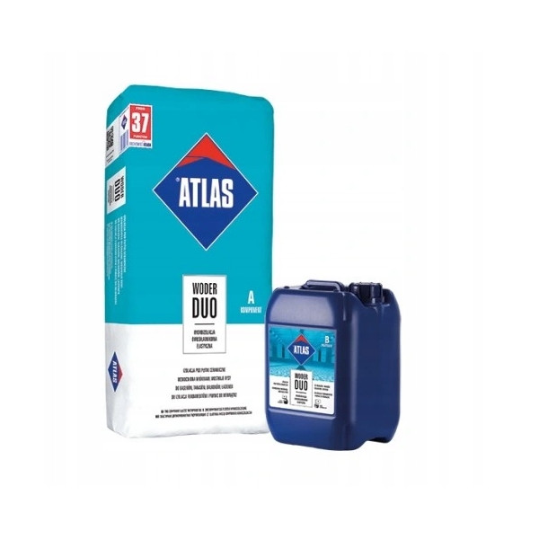 Atlas Komplet Hydroizolacja — Woder Duo 32 kg + Woder W + Grunt NKP