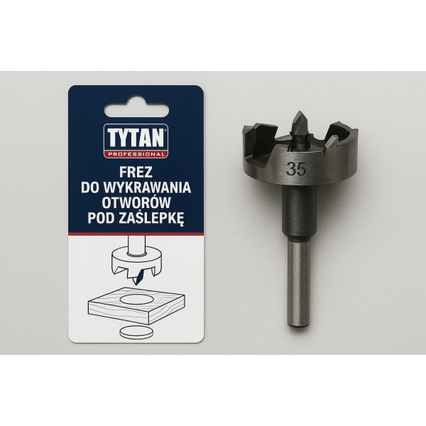 TYTAN PROFESSIONAL Frez do wykrawania otworów pod zaślepkę PL