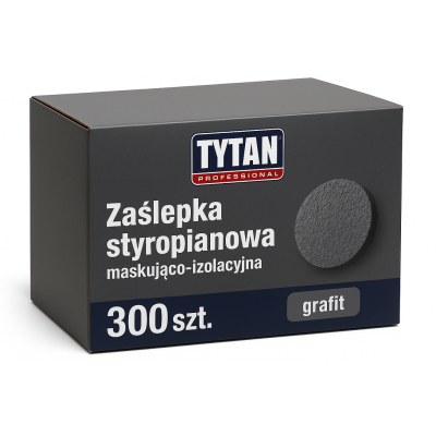 Zaślepki styropianowe TYTAN PROFESSIONAL - 300 szt. grafit
