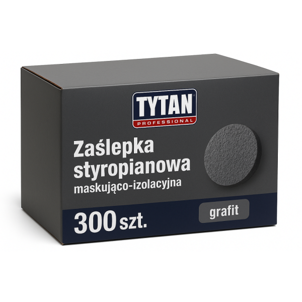 TYTAN PROFESSIONAL Zaślepka styropianowa maskująco-izolacyjna 300 szt. grafit PL
