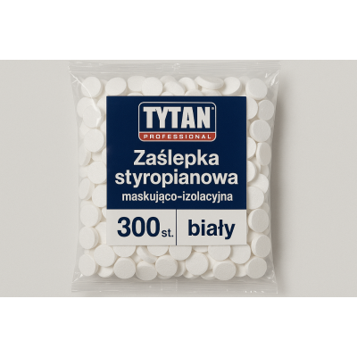 Zaślepki styropianowe do termoizolacji - 300 szt. biały