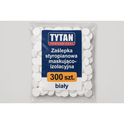 Zaślepki styropianowe do termoizolacji - 300 szt. biały