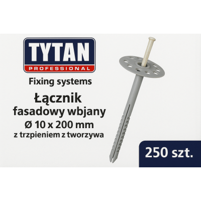 Łącznik fasadowy z trzpieniem 10x200 mm - 250 szt.