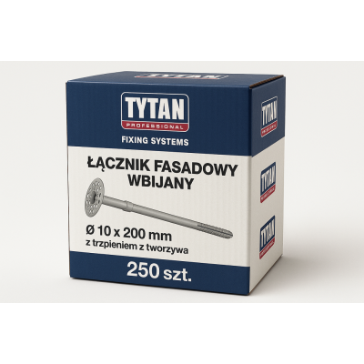 Łącznik fasadowy z trzpieniem 10x200 mm - 250 szt.