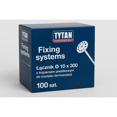 Złączniki do termoizolacji: Łącznik O 10 x 300 z trzpieniem plastikowym