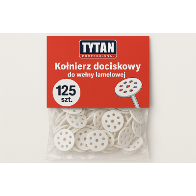 Kołnierze dociskowe do wełny lamelowej - 125 szt.