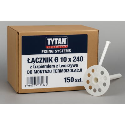 Zestaw łączników termoizolacji TYTAN PROFESSIONAL - 150 szt.