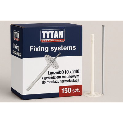 Zestaw łączników do termoizolacji 150 szt. - TYTAN PROFESSIONAL