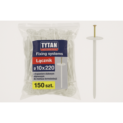 Zestaw łączników termoizolacji - TYTAN PROFESSIONAL O 10 x 220, 150 szt.