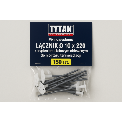 Zestaw łączników termoizolacji - TYTAN PROFESSIONAL O 10 x 220, 150 szt.
