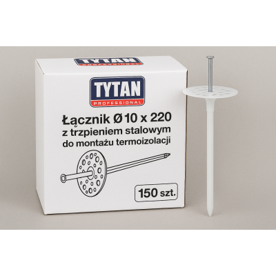 Zestaw łączników do termoizolacji - TYTAN PROFESSIONAL O 10 x 220 - 150 szt.