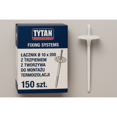 Zestaw łączników TYTAN PROFESSIONAL do termoizolacji - 150 szt.