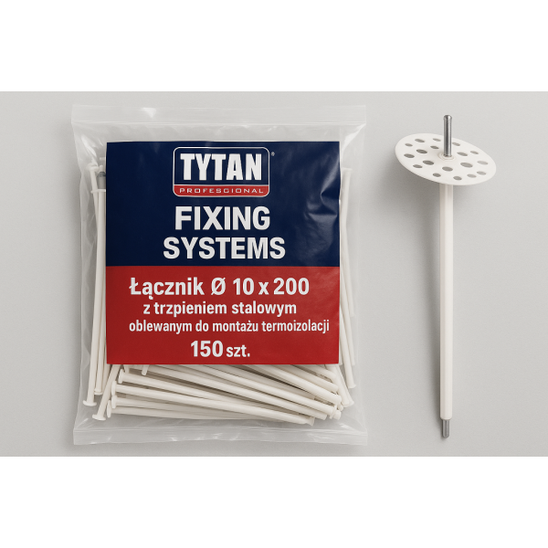TYTAN PROFESSIONAL Fixing systems Łącznik O 10 x 200 z trzpieniem stalowym oblewanym do montażu termoizolacji 150 szt PL