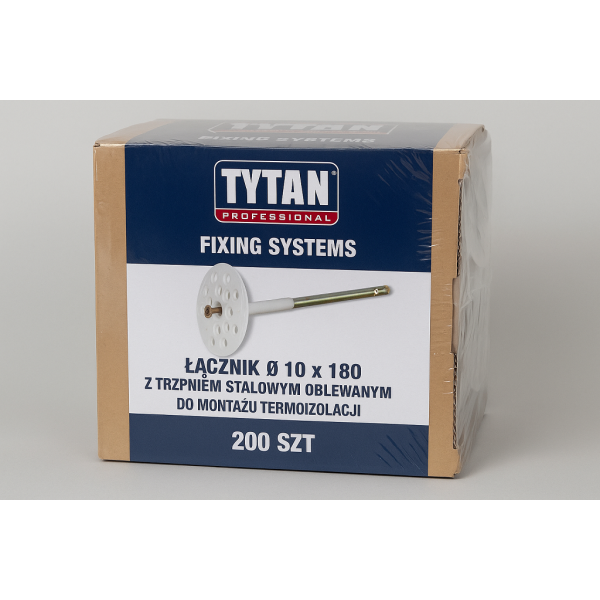 TYTAN PROFESSIONAL Fixing systems Łącznik O 10 x 180 z trzpieniem stalowym oblewanym do montażu termoizolacji 200 szt PL