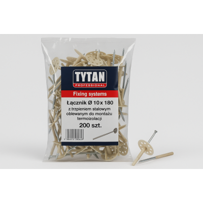 Złącznik termoizolacji 10x180 z trzpieniem - 200 szt.