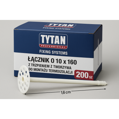 Złącznik O 10 x 160 do termoizolacji - 200 szt.