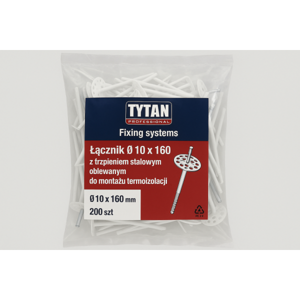 TYTAN PROFESSIONAL Fixing systems Łącznik O 10 x 160 z trzpieniem stalowym oblewanym do montażu termoizolacji 200 szt PL