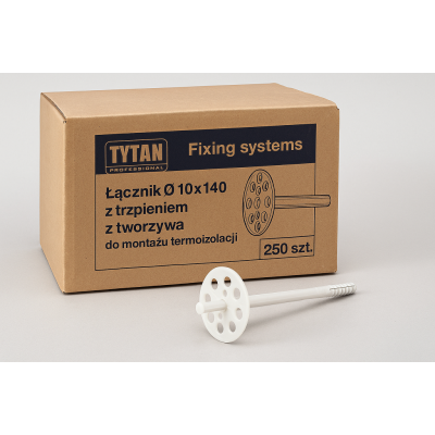 Zestaw łączników do termoizolacji - TYTAN PROFESSIONAL O 10 x 140, 250 szt.