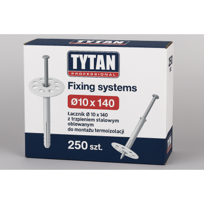 Innowacyjne łączniki do termoizolacji - TYTAN PROFESSIONAL O 10 x 140 z trzpieniem - 250 szt.