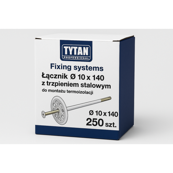 TYTAN PROFESSIONAL Fixing systems Łącznik O 10 x 140 z trzpieniem stalowym do montażu termoizolacji 250 szt PL