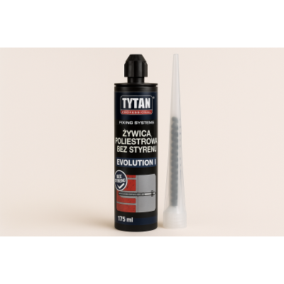 Kotwy chemiczne: TYTAN PROFESSIONAL Żywica poliestrowa Evolution I 175 ml