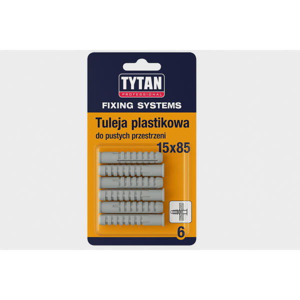 TYTAN PROFESSIONAL Fixing Systems Tuleja plastikowa 15x85 do pustych przestrzeni 6 szt PL