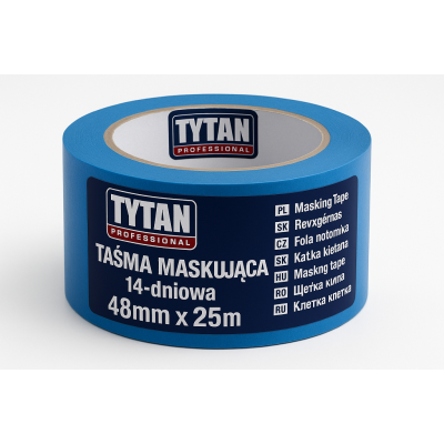 TYTAN PROFESSIONAL Taśma Maskująca 14-dniowa 48mm x 25m niebieski  BG-CZ-GB-HU-PL-RO-RU-SK | Flexbud24