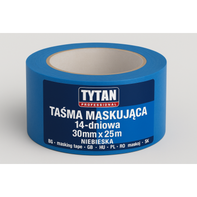 TYTAN PROFESSIONAL Taśma Maskująca 14-dniowa 30mm x 25m niebieski  BG-CZ-GB-HU-PL-RO-RU-SK | Flexbud24
