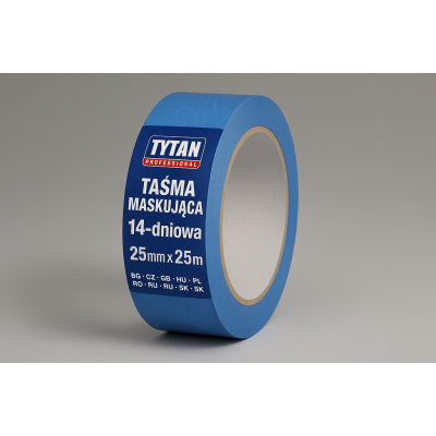 TYTAN PROFESSIONAL Taśma Maskująca 14-dniowa 25mm x 25m niebieski  BG-CZ-GB-HU-PL-RO-RU-SK | Flexbud24