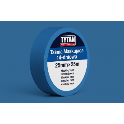 TYTAN PROFESSIONAL Taśma Maskująca 14-dniowa 25mm x 25m niebieski  BG-CZ-GB-HU-PL-RO-RU-SK | Flexbud24