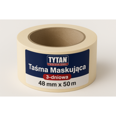 TYTAN PROFESSIONAL Taśma Maskująca 3-dniowa 48mm x 50m PL | Flexbud24