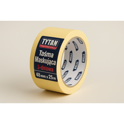 TYTAN PROFESSIONAL Taśma Maskująca 3-dniowa 48mm x 25m PL | Flexbud24