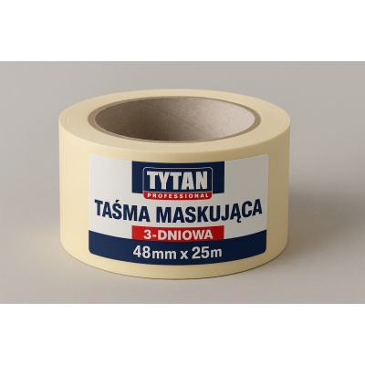 TYTAN PROFESSIONAL Taśma Maskująca 3-dniowa 48mm x 25m PL | Flexbud24