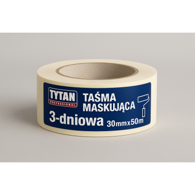 TYTAN PROFESSIONAL Taśma Maskująca 3-dniowa 30mm x 50m PL | Flexbud24
