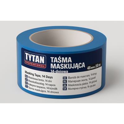 TYTAN PROFESSIONAL Taśma Maskująca 14-dniowa 48mm x 50m niebieski BG-CZ-HU-KZ-PL-RO-RU-SK-UA | Flexbud24