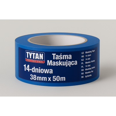 TYTAN PROFESSIONAL Taśma Maskująca 14-dniowa 38mm x 50m niebieski BG-CZ-HU-KZ-PL-RO-RU-SK-UA | Flexbud24