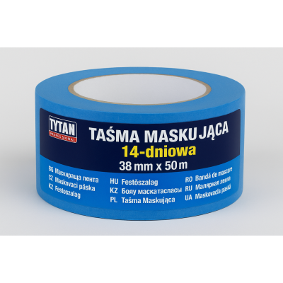 TYTAN PROFESSIONAL Taśma Maskująca 14-dniowa 38mm x 50m niebieski BG-CZ-HU-KZ-PL-RO-RU-SK-UA | Flexbud24