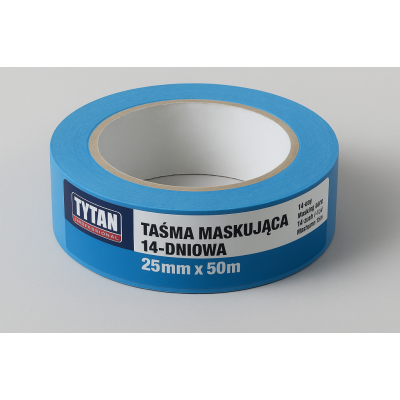 TYTAN PROFESSIONAL Taśma Maskująca 14-dniowa 25mm x 50m niebieski BG-CZ-HU-KZ-PL-RO-RU-SK-UA | Flexbud24
