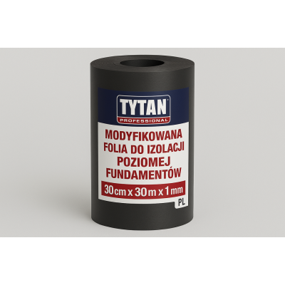 Folia do izolacji poziomej fundamentów 30cm x 30m x 1mm