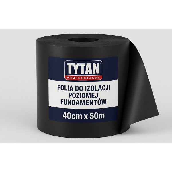 TYTAN PROFESSIONAL Folia do izolacji poziomej fundamentów 40cm x 50m PL