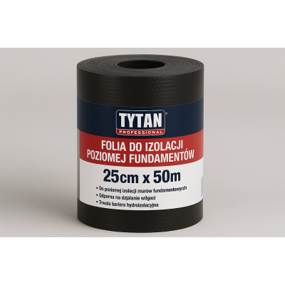 Folia izolacyjna do fundamentów 25cm x 50m - TYTAN PROFESSIONAL