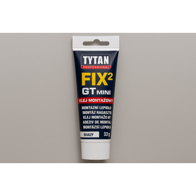 Klej montażowy TYTAN PROFESSIONAL FIX2 GT MINI 33g - Biały